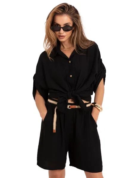 Cămașă Italy Moda negru