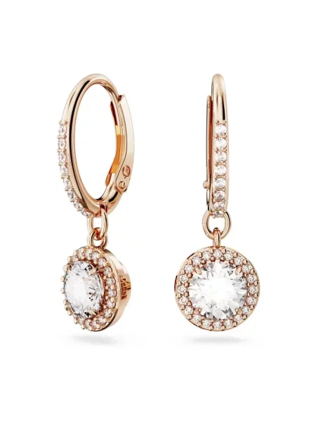 Kolczyki Swarovski różowe