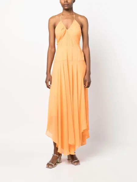 Kostiumas maksi maxi suknele Dkny oranžinė