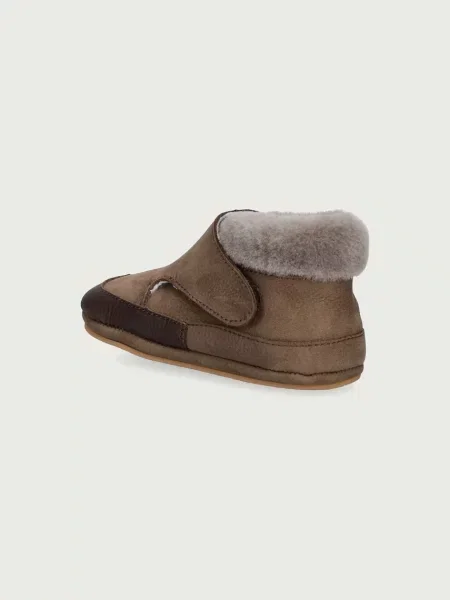 Froddo bébi bőr cipő BAREFOOT FURRY WALK barna