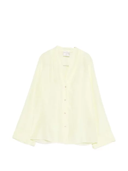 Cămașă Forte_forte cu decolteu în V galben