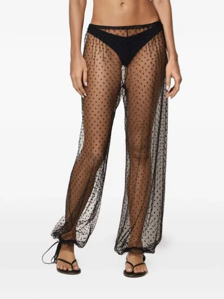 Spodnie Kiki De Montparnasse w grochy czarne