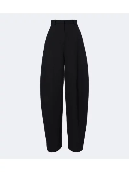 Pantaloni Balenciaga de lână negru