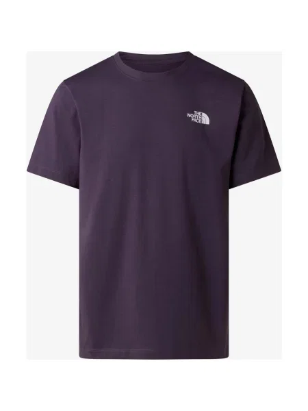 Koszulka The North Face NSE Box Evolution krótki rękaw jasnofioletowy M biały