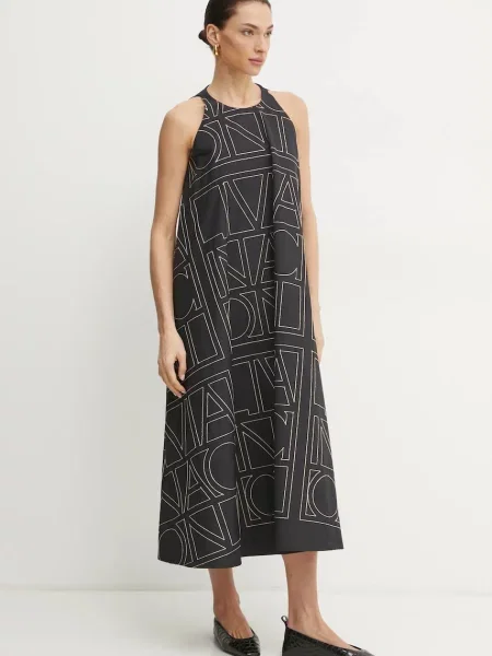 Liviana Conti rochie midi evazati negru