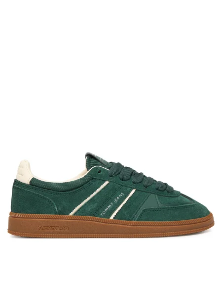 Tommy Jeans Сникърси The Greenwich Edge Suede зелен