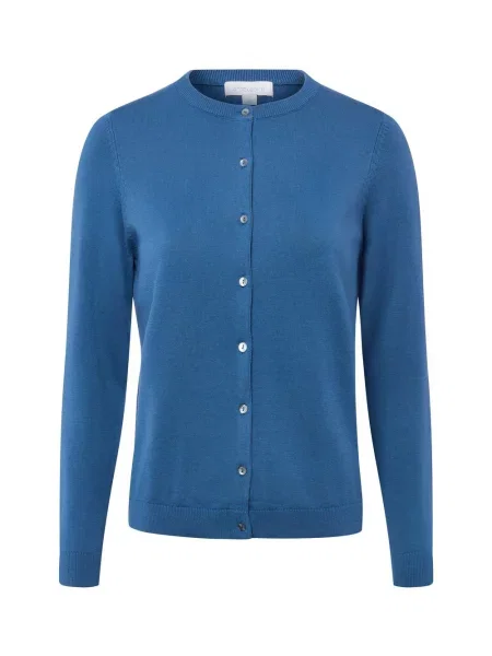 Brookshire Kardigan Kobiety jednolity S niebieski