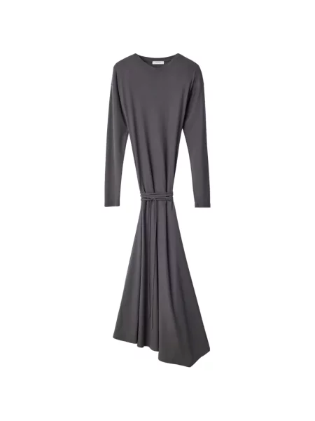 Lung rochie Lemaire din jerseu gri