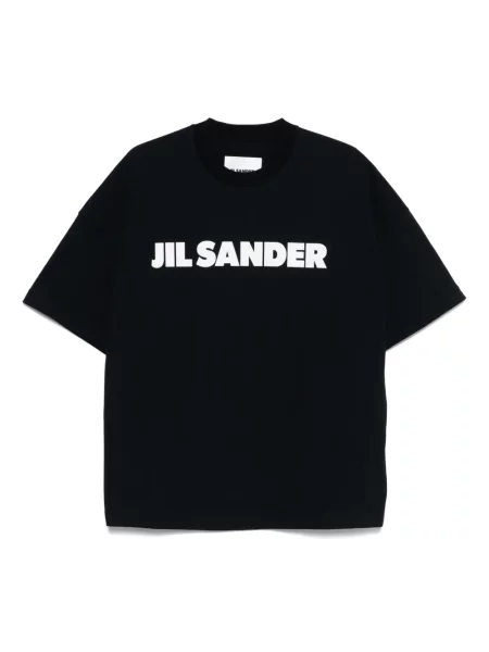 Tricou Jil Sander cu imagine negru