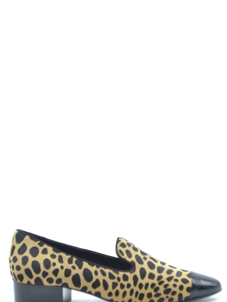 Leopardí mokasíny Giuseppe Zanotti černé