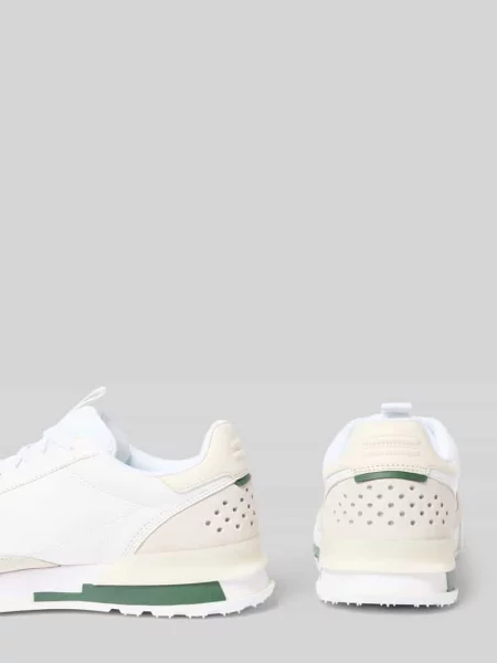 Sneakersy z naturalnej skóry bydlęcej model SLAM BREAK' Lacoste białe