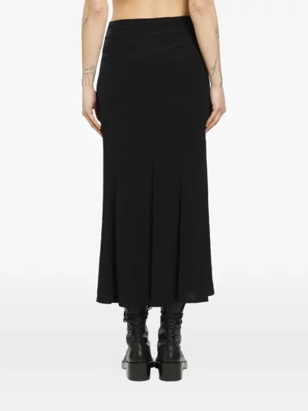 Fustă midi Yohji Yamamoto negru
