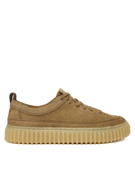 Sneakersy Clarks brązowe