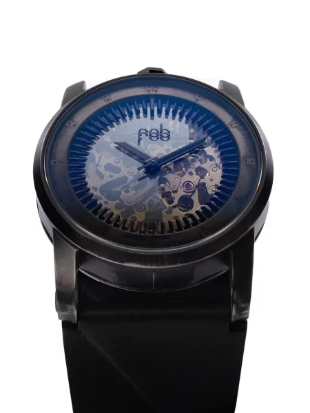Ceas Fob Paris din piele negru