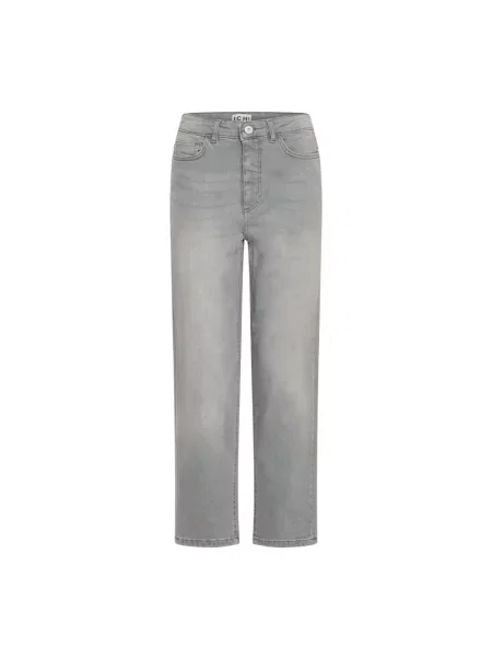 Proste jeansy Ichi szare