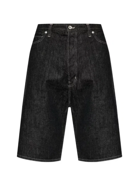 Pantaloni scurți din denim Studio Nicholson negru