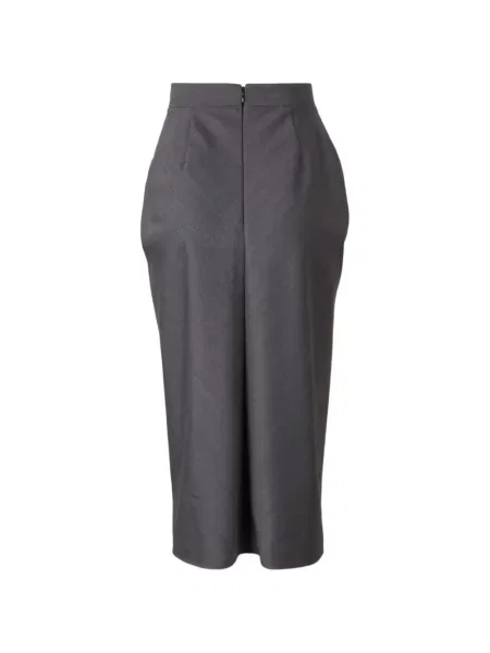 Fustă midi Givenchy drapată până la genunchi gri