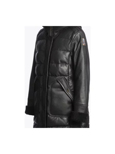 Kurtka skórzana Parajumpers czarna