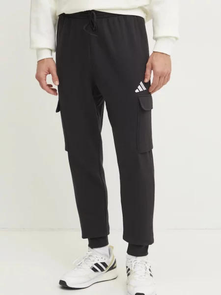 Adidas pantaloni de trening Feelcozy neted negru