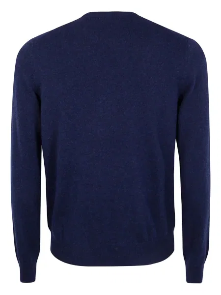 Pulover Gran Sasso cu decolteu rotund albastru