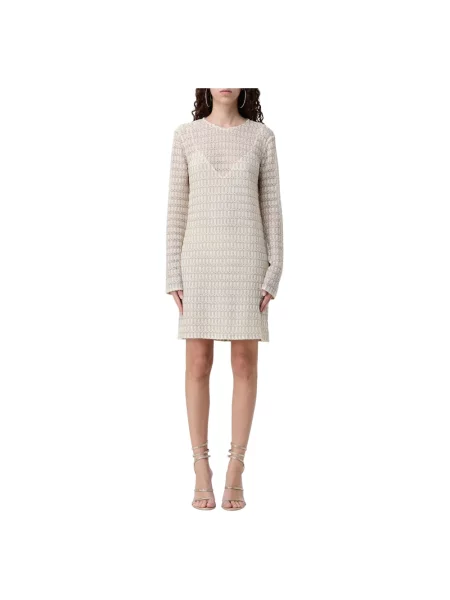 Sukienka mini Missoni beżowa