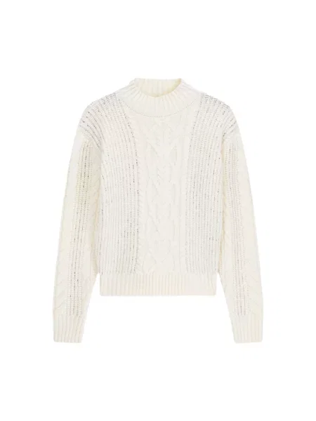 Sweter z golfem Marciano biały
