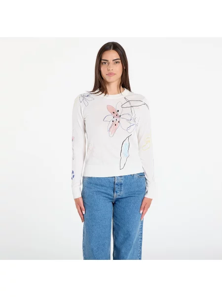 Sweter Desigual Arty Pullover Sweater White XS biały