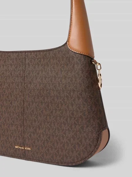 Torba na ramię z nadrukiem z logo na całej powierzchni model ‘Alice’ Michael Michael Kors