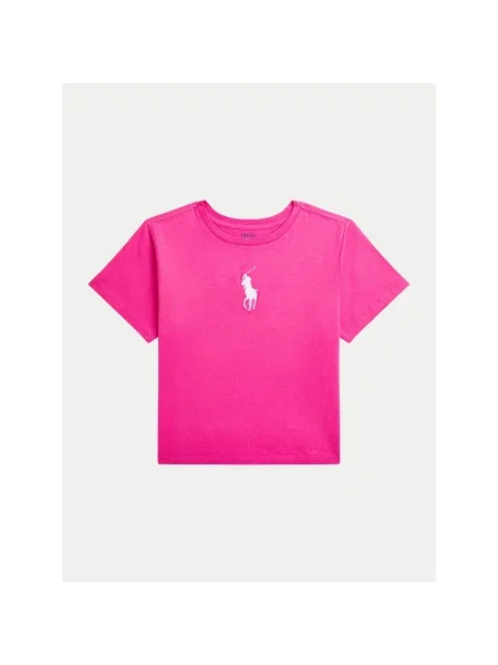 Polo Ralph Lauren Póló Boxy Fit rózsaszín
