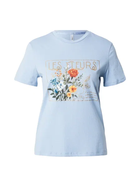 ONLY Tricou ONLAmberdine albastru pastel / verde / portocaliu roșu