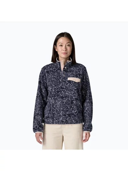 Bluză fleece pentru femei Patagonia Lightweight Synchilla Snap-T Pullover smudge: smolder blue albastru