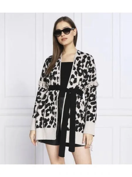 Marella SPORT Cardigan cu adaos de lână și cașmir negru