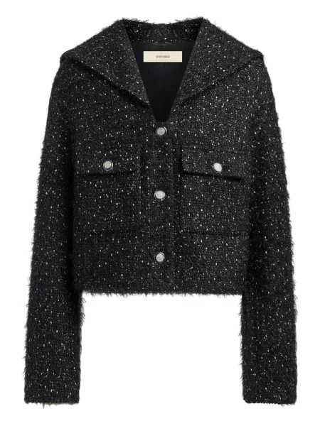 Sacou 12 Storeez din tweed negru