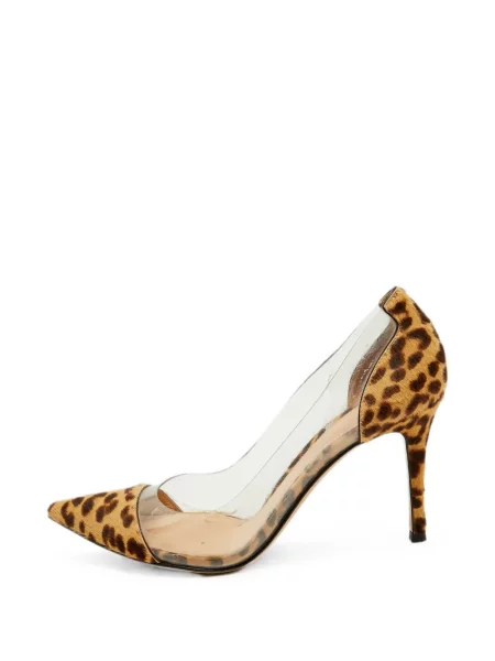 Pantofi cu toc Gianvito Rossi cu imagine cu model leopard alb