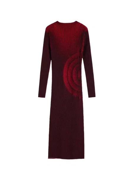 Desigual Rochie tricotat roșu negru