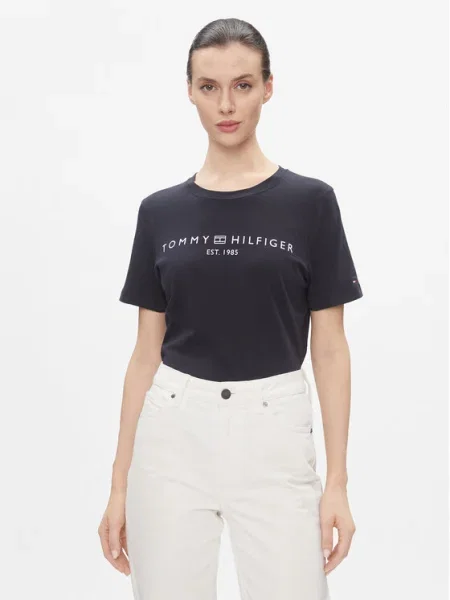 Тениска Tommy Hilfiger тъмносиньо