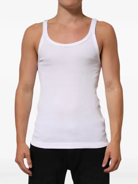 Tricou Dolce & Gabbana fără mâneci alb