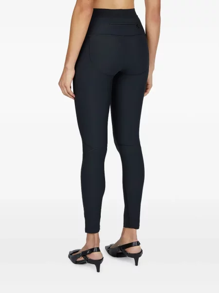 Leggings Courreges cu autograf negru