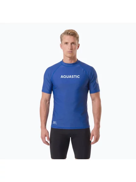 Футболка для плавання AQUASTIC UV UPF Rimos синій