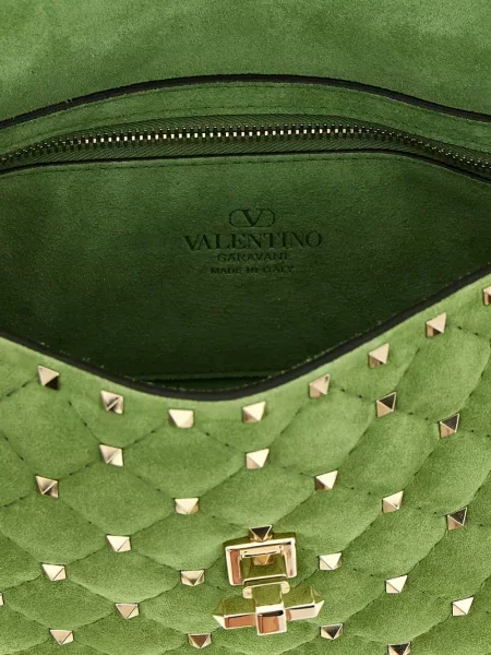 Ватиран шопинг чанта Valentino Garavani зелено