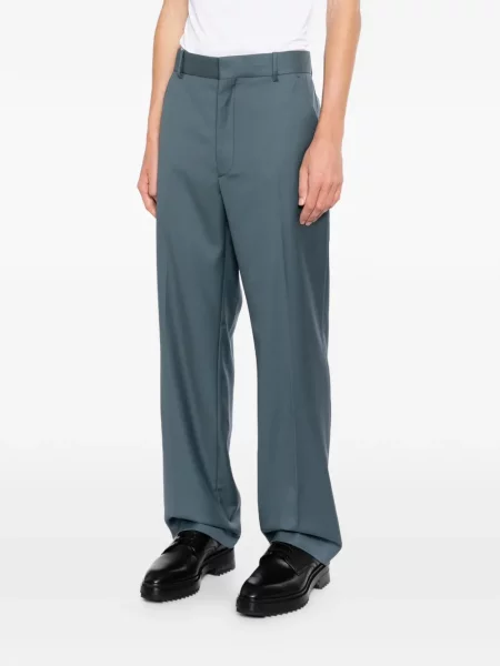 Pantaloni Kenzo de lână albastru