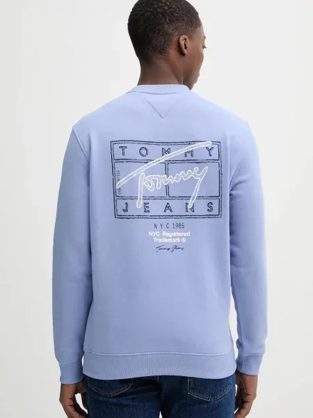 Tommy Jeans mikina modrá
