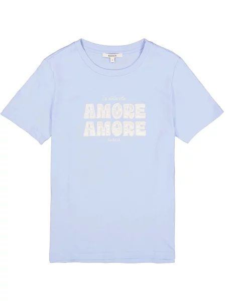 GARCIA Tricou azuriu alb