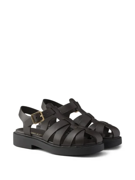 Sandale Prada din piele maro
