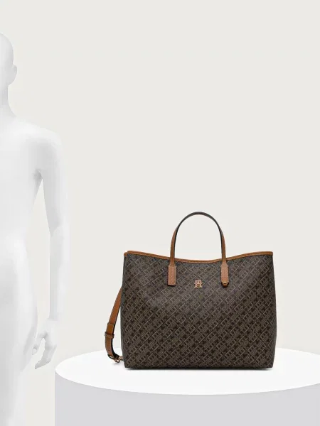Tommy Hilfiger шопинг чанта дамска кафяво