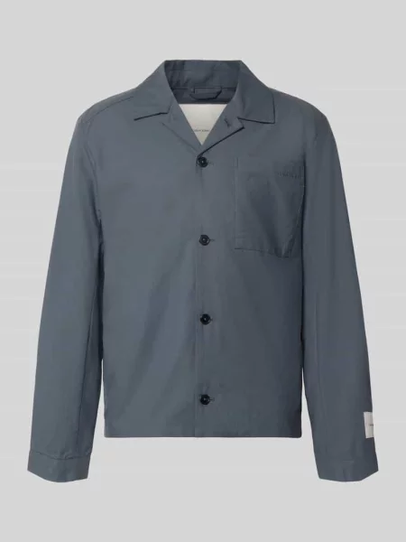 Oversized koszulowa kurtka z mieszanki bawełny i lyocellu Ck Calvin Klein