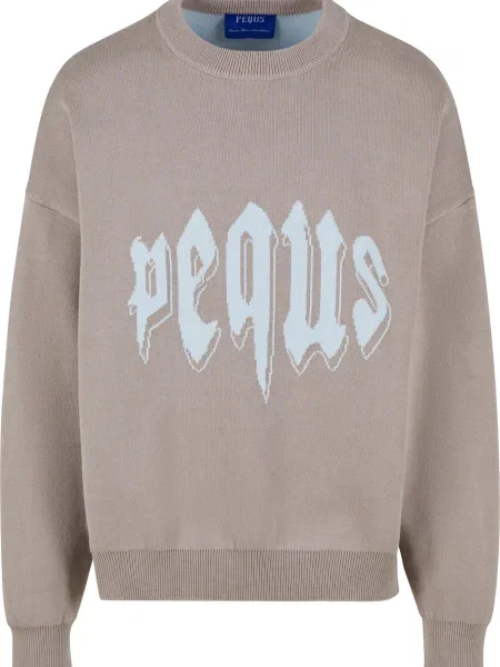 Pequs Sweater majica Mythic / nebesko plava bež