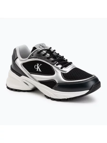Încălțăminte pentru bărbați Calvin Klein Hike Runner Laceup Mesh Mix black/silver negru