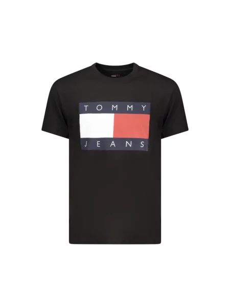 Tommy Jeans t-shirt z nadrukiem czarny