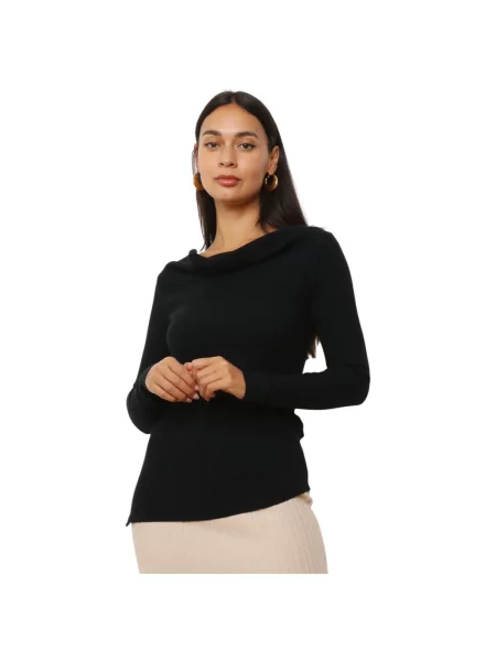 Top La Modeuse negru